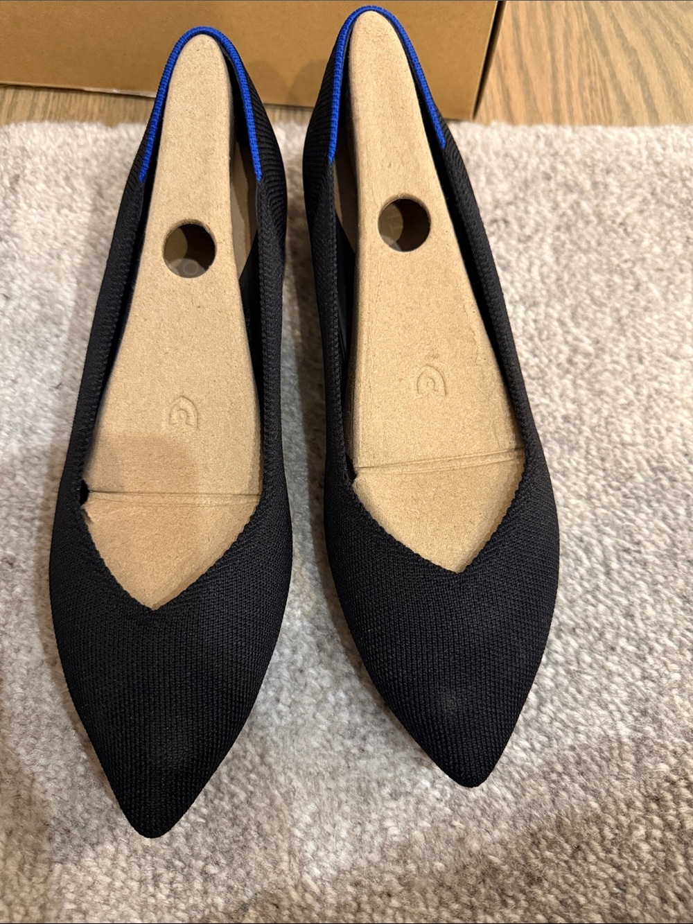 Rothy's Black Pointed-Toe Flats